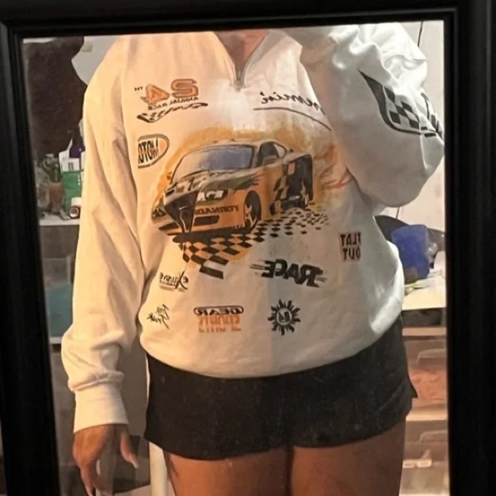 H&M Divided Racing Polo Sweatshirt Small - Picture 1 of 13